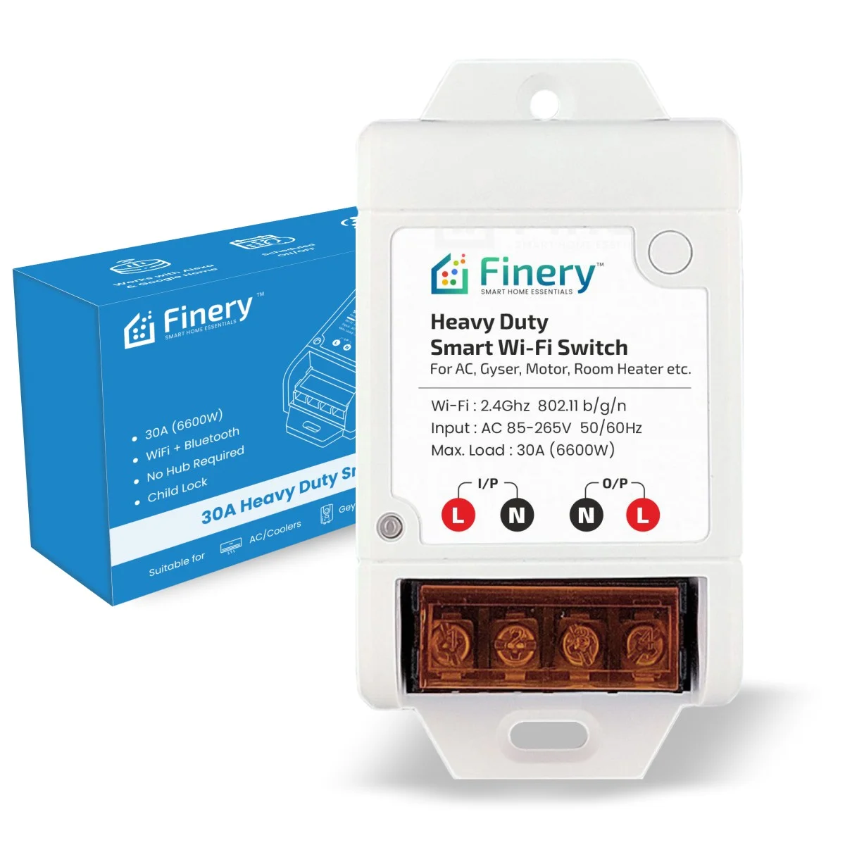 Finery 30A(6600W) WiFi Smart Switch